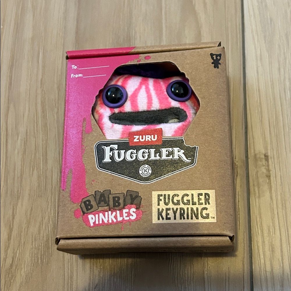 Zuru Fuggler Keyring 3.5” Valentines 2026 Limited edition Pink wide eyed weirdo